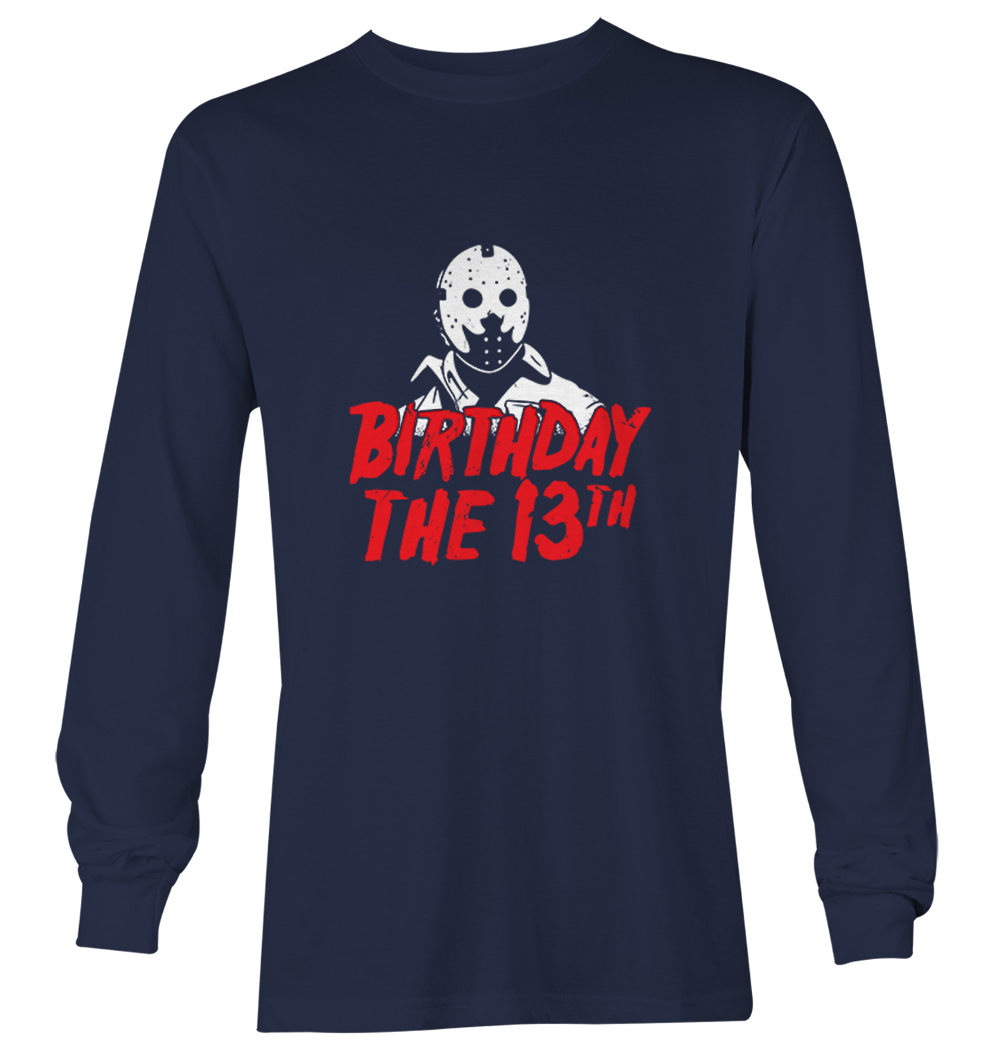 Birthday The 13th - Horror Movie Buff Parody Jason Youth T-Shirt - Picture 17 of 20
