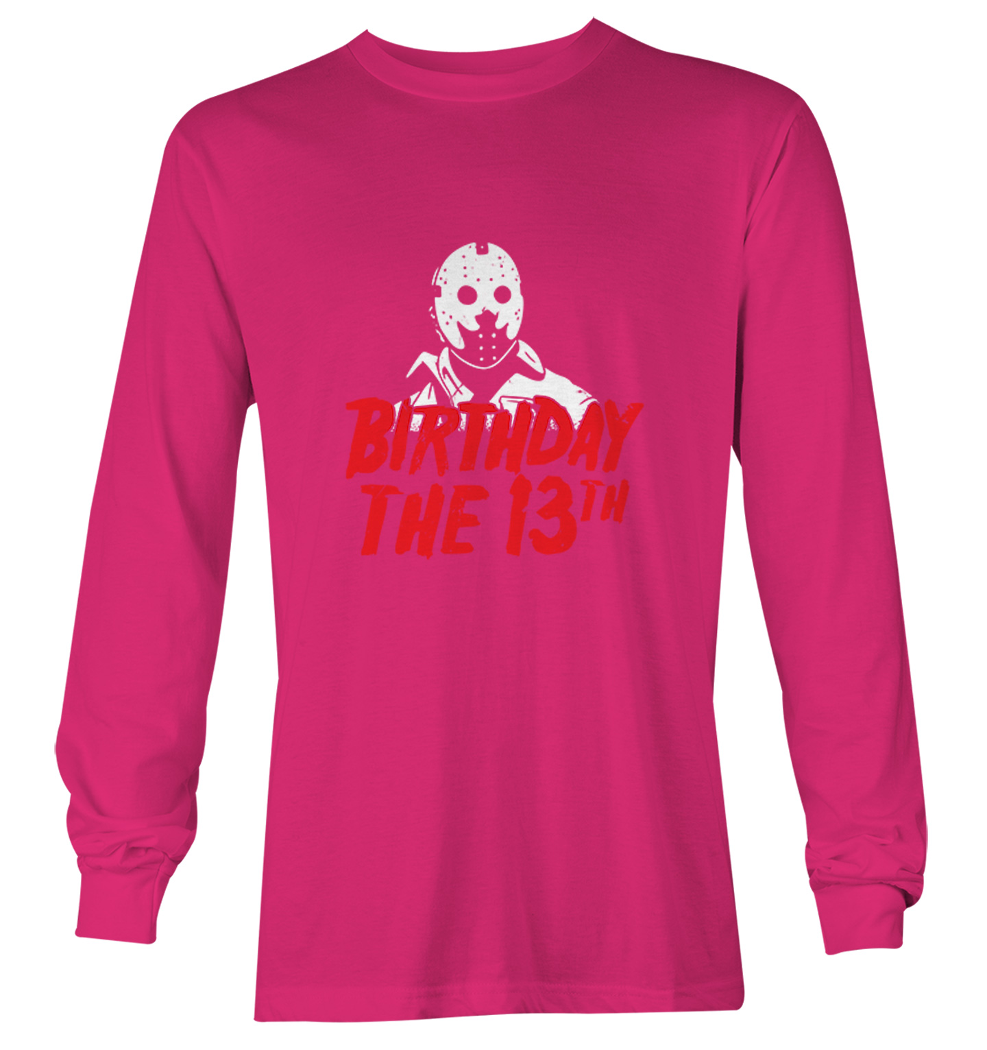 Birthday The 13th - Horror Movie Buff Parody Jason Youth T-Shirt - Picture 18 of 20