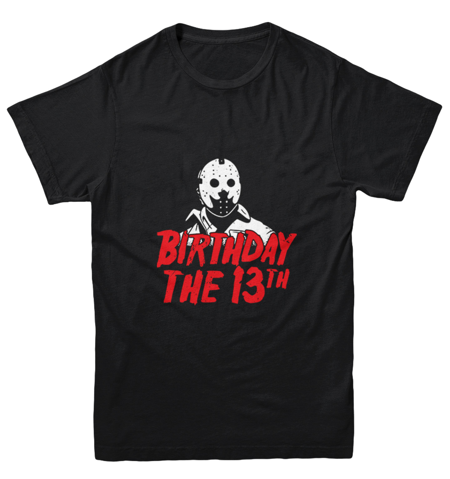 Birthday The 13th - Horror Movie Buff Parody Jason Youth T-Shirt - Picture 2 of 20