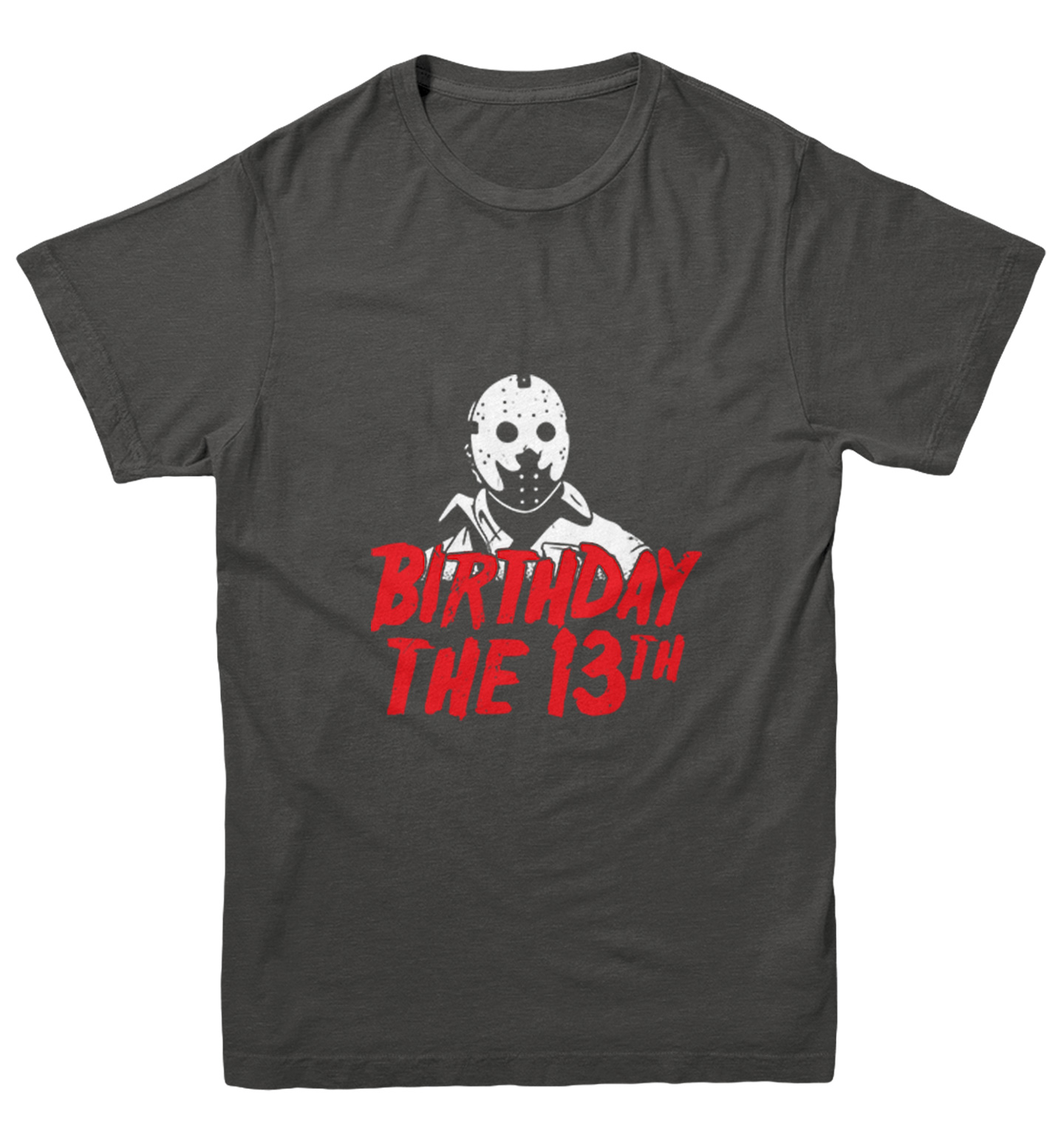 Birthday The 13th - Horror Movie Buff Parody Jason Youth T-Shirt - Picture 3 of 20