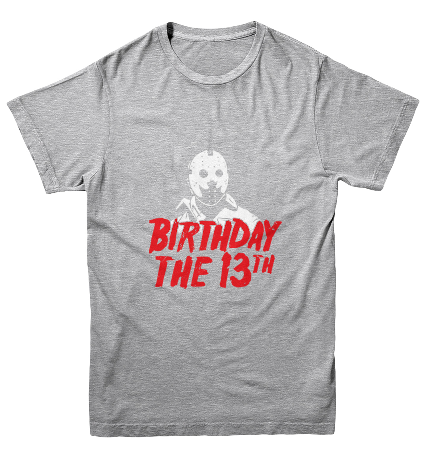 Birthday The 13th - Horror Movie Buff Parody Jason Youth T-Shirt - Picture 6 of 20