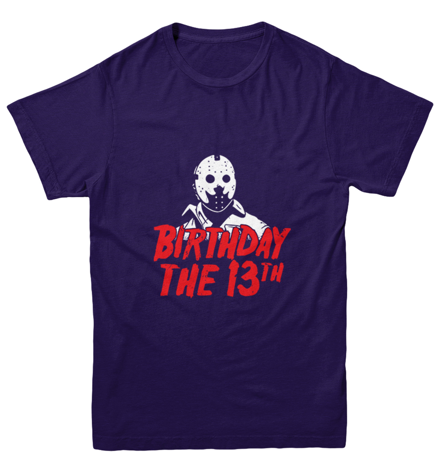 Birthday The 13th - Horror Movie Buff Parody Jason Youth T-Shirt - Picture 10 of 20