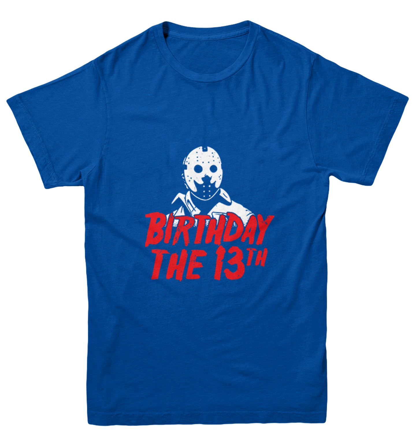 Birthday The 13th - Horror Movie Buff Parody Jason Youth T-Shirt - Picture 12 of 20