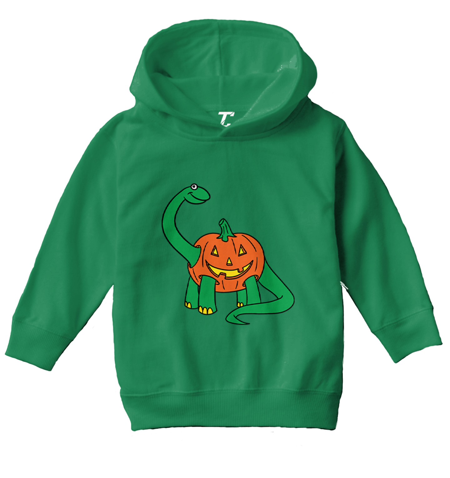Pumpkinsaurus - Trick Or Treat Halloween Dinosaur Toddler/Youth Hoodie - Picture 5 of 12