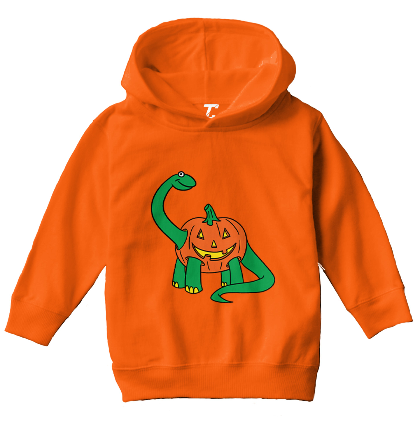 Pumpkinsaurus - Trick Or Treat Halloween Dinosaur Toddler/Youth Hoodie - Picture 8 of 12