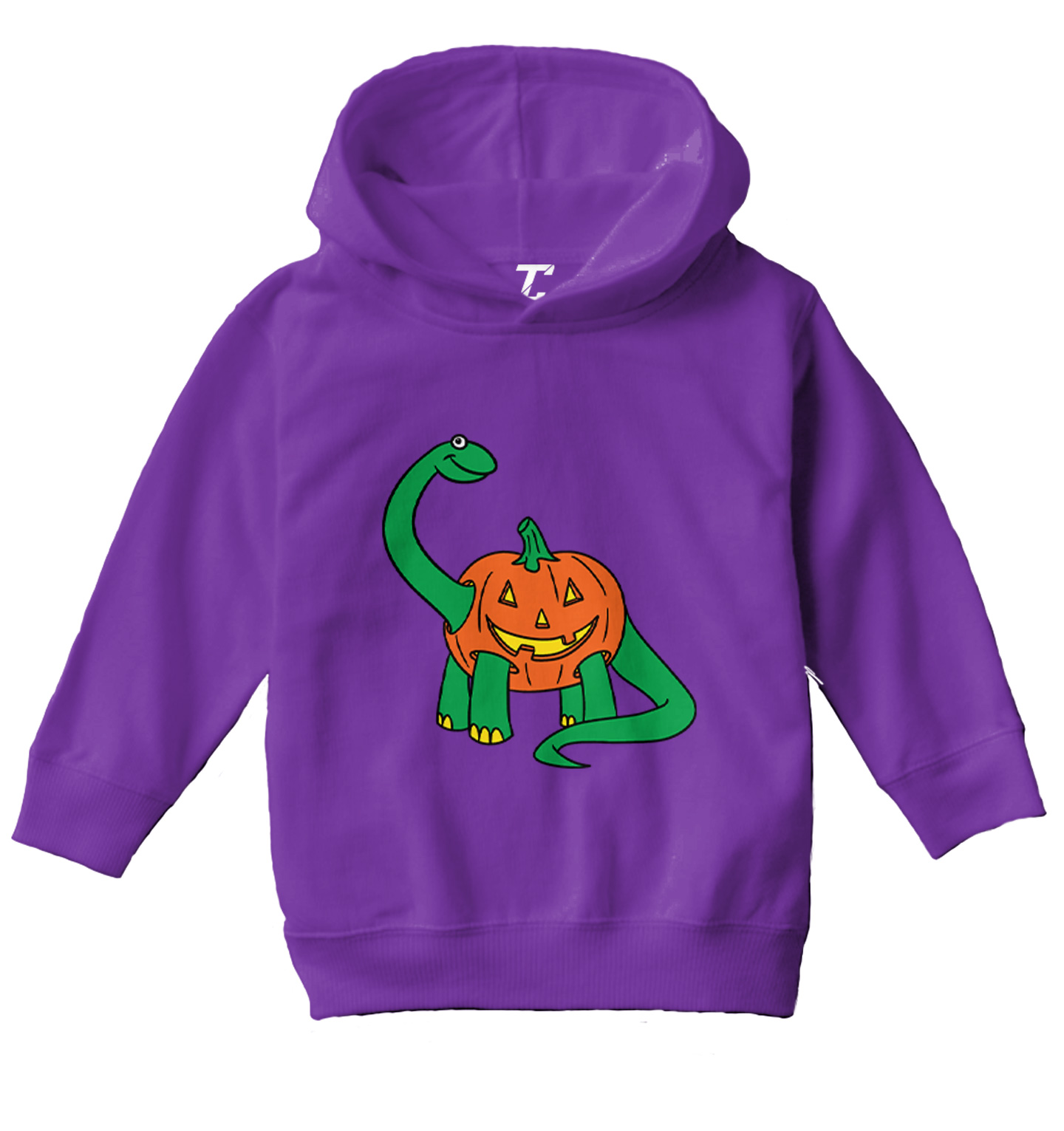 Pumpkinsaurus - Trick Or Treat Halloween Dinosaur Toddler/Youth Hoodie - Picture 9 of 12