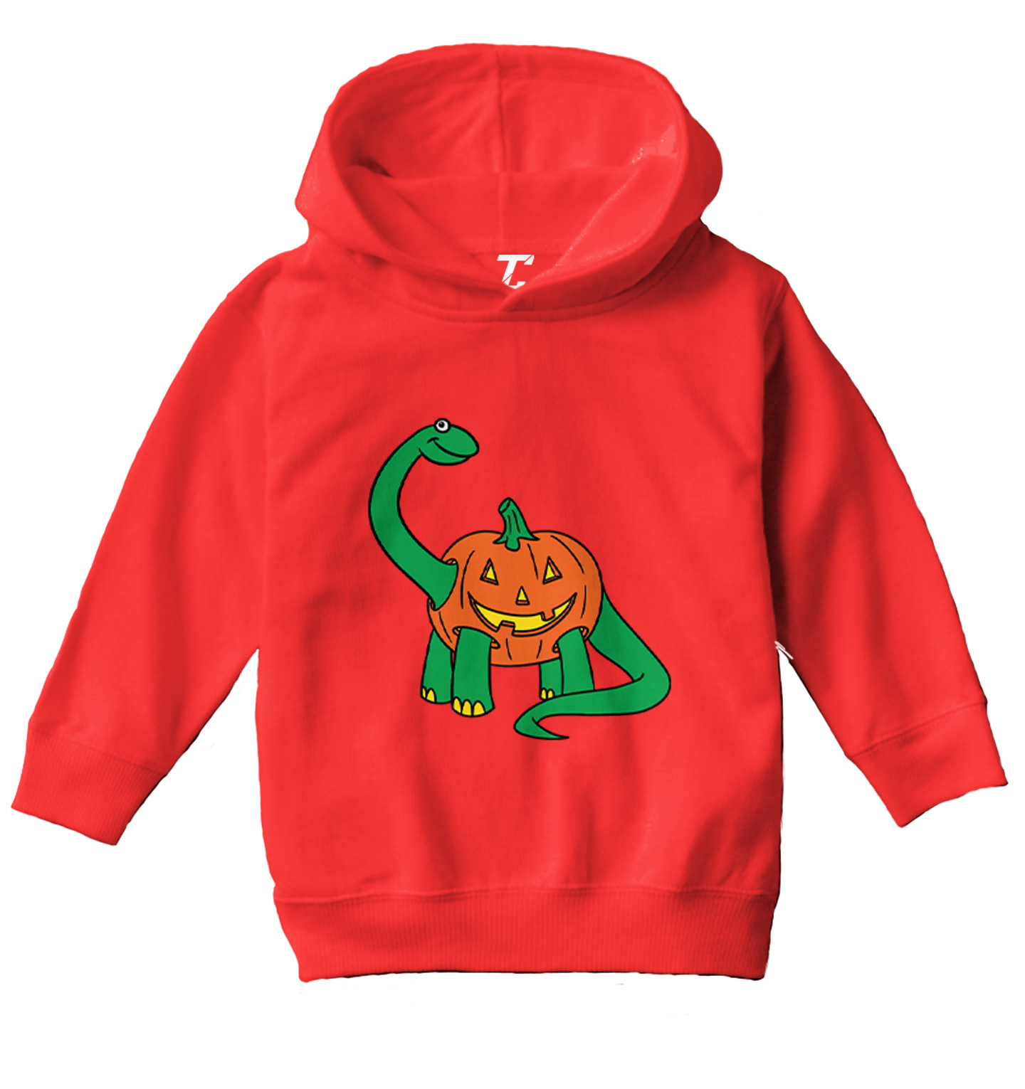 Pumpkinsaurus - Trick Or Treat Halloween Dinosaur Toddler/Youth Hoodie - Picture 10 of 12