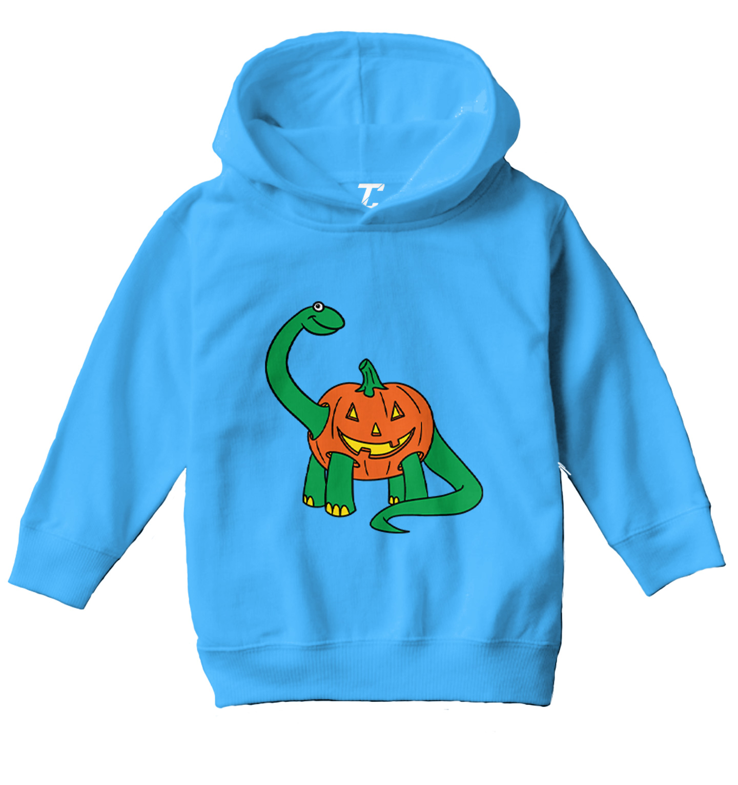 Pumpkinsaurus - Trick Or Treat Halloween Dinosaur Toddler/Youth Hoodie - Picture 12 of 12
