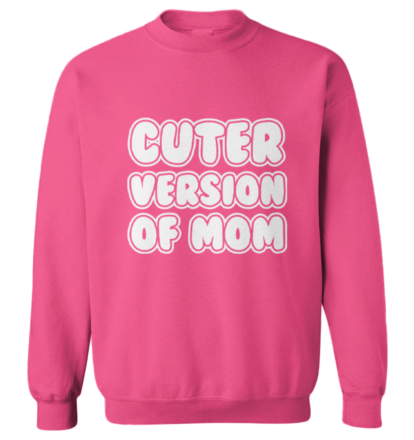 Cuter Version Of Mom - Mother's Day Mommy Cute Toddler Crewneck Sweater - Picture 6 of 8