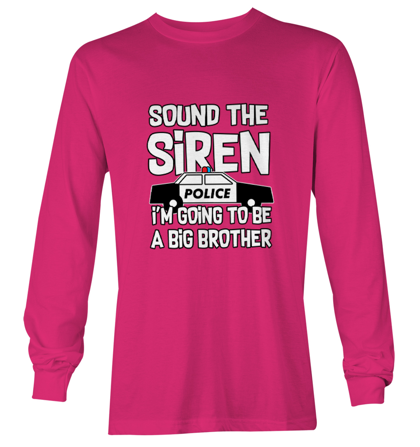 Sound The Siren - Big Brother Police Car Officer Youth T-Shirt