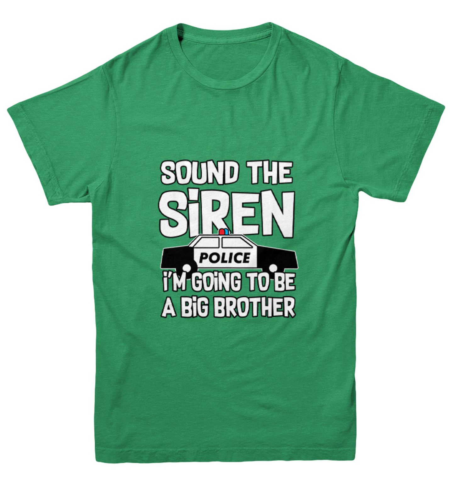 Sound The Siren - Big Brother Police Car Officer Youth T-Shirt