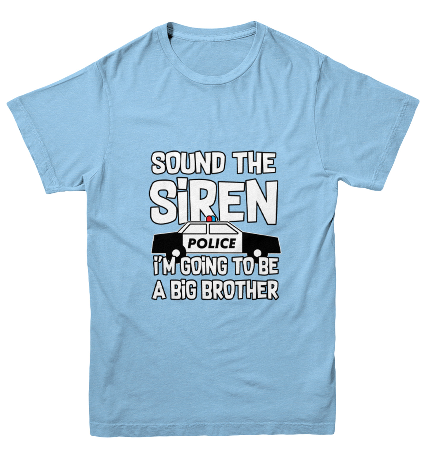 Sound The Siren - Big Brother Police Car Officer Youth T-Shirt