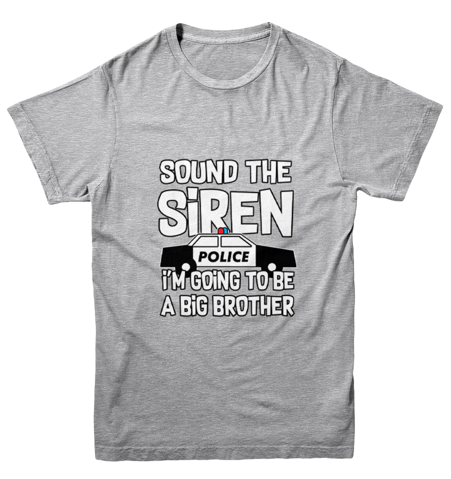 Sound The Siren - Big Brother Police Car Officer Youth T-Shirt