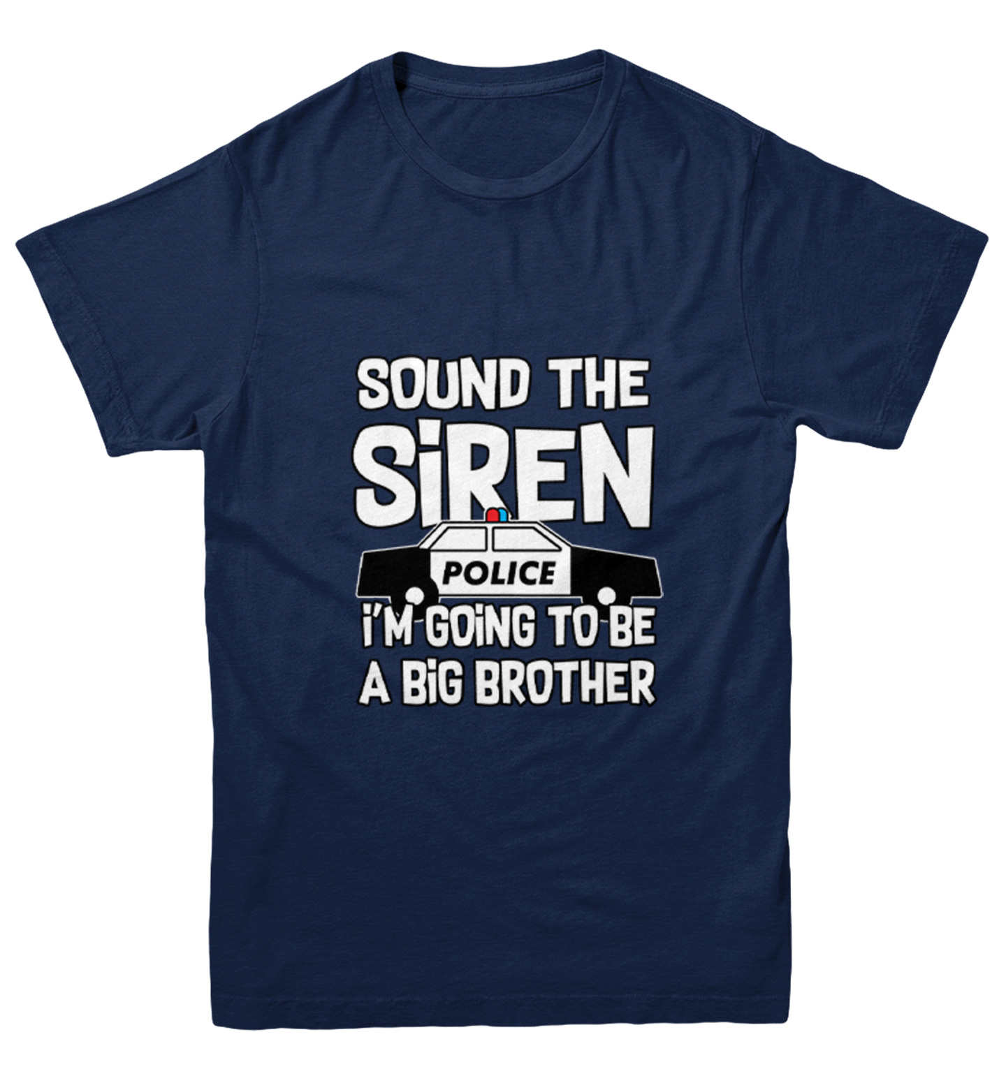 Sound The Siren - Big Brother Police Car Officer Youth T-Shirt