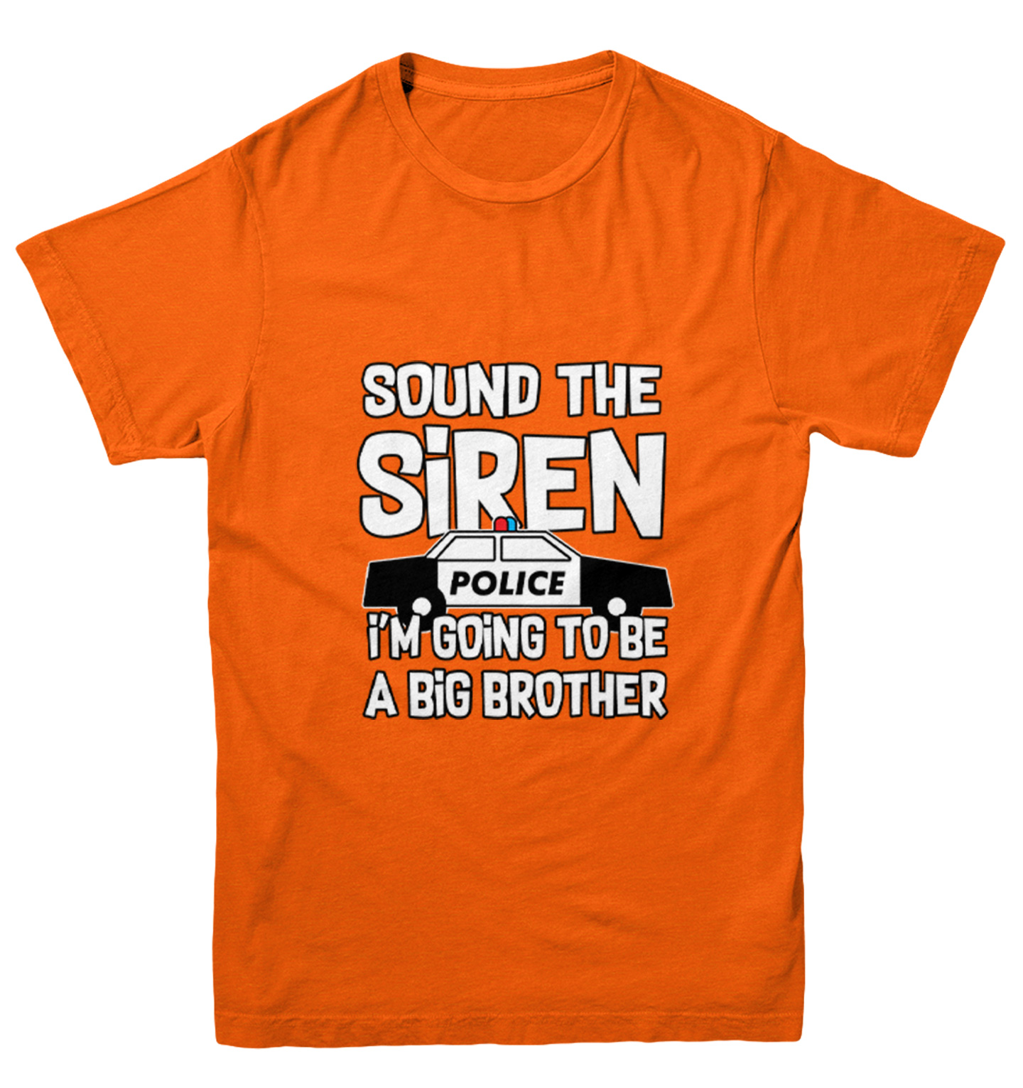 Sound The Siren - Big Brother Police Car Officer Youth T-Shirt