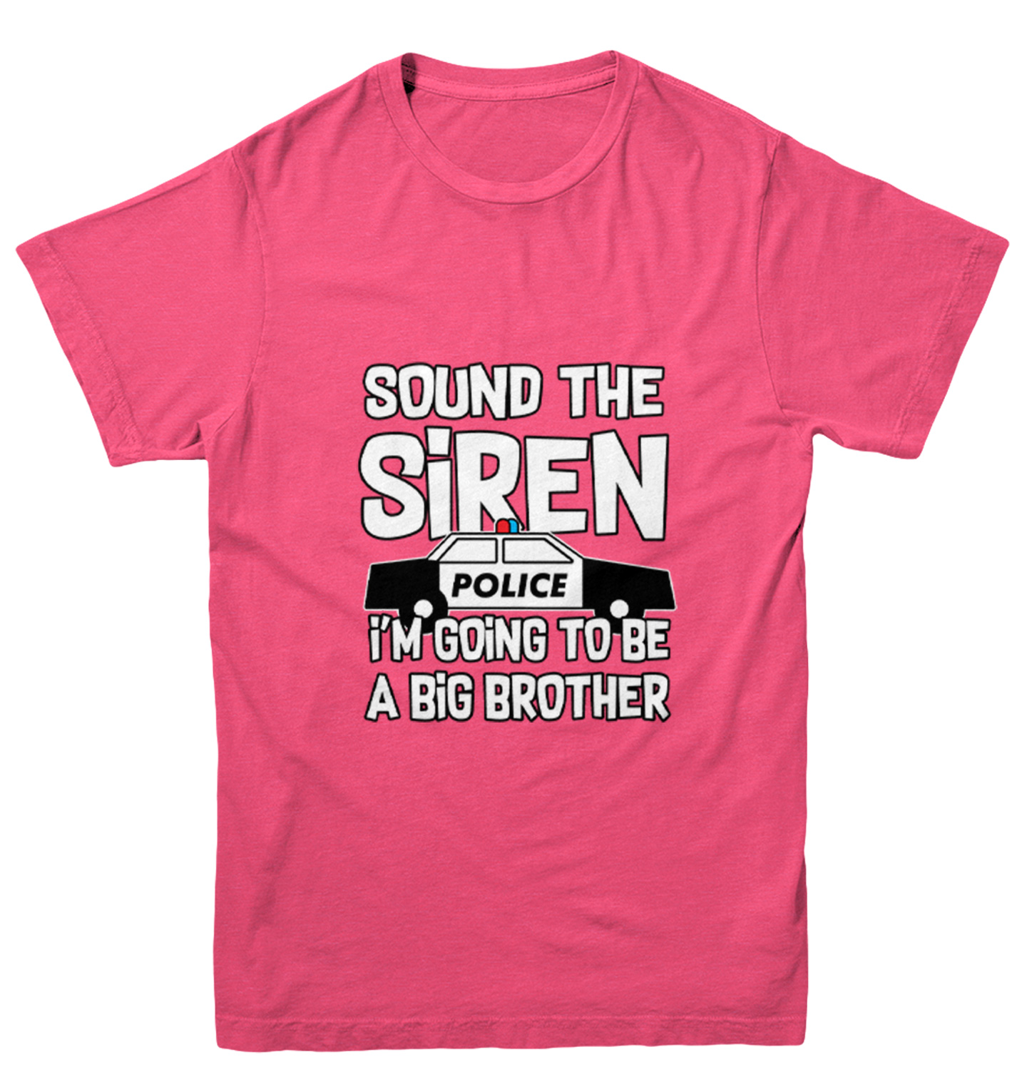 Sound The Siren - Big Brother Police Car Officer Youth T-Shirt