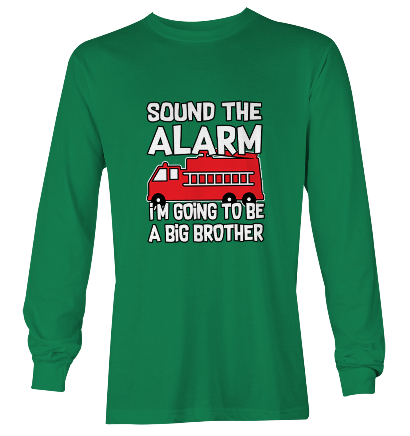 Sound The Alarm - Big Brother Firefighter Firetruck Youth T-Shirt