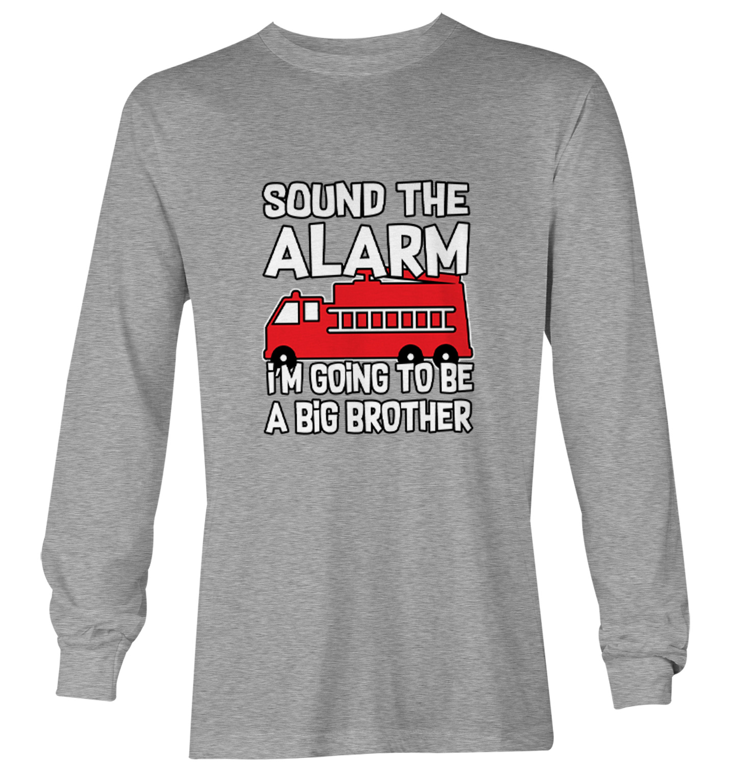 Sound The Alarm - Big Brother Firefighter Firetruck Youth T-Shirt