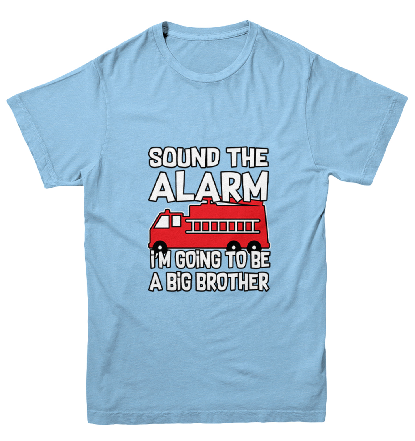 Sound The Alarm - Big Brother Firefighter Firetruck Youth T-Shirt