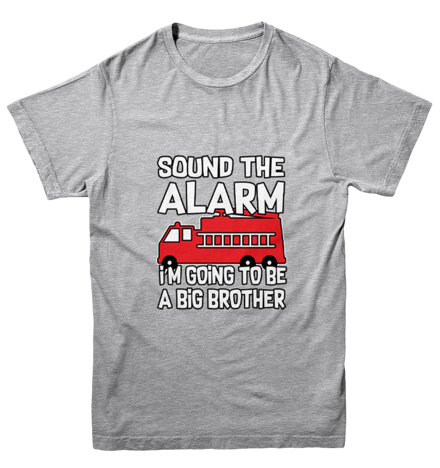 Sound The Alarm - Big Brother Firefighter Firetruck Youth T-Shirt