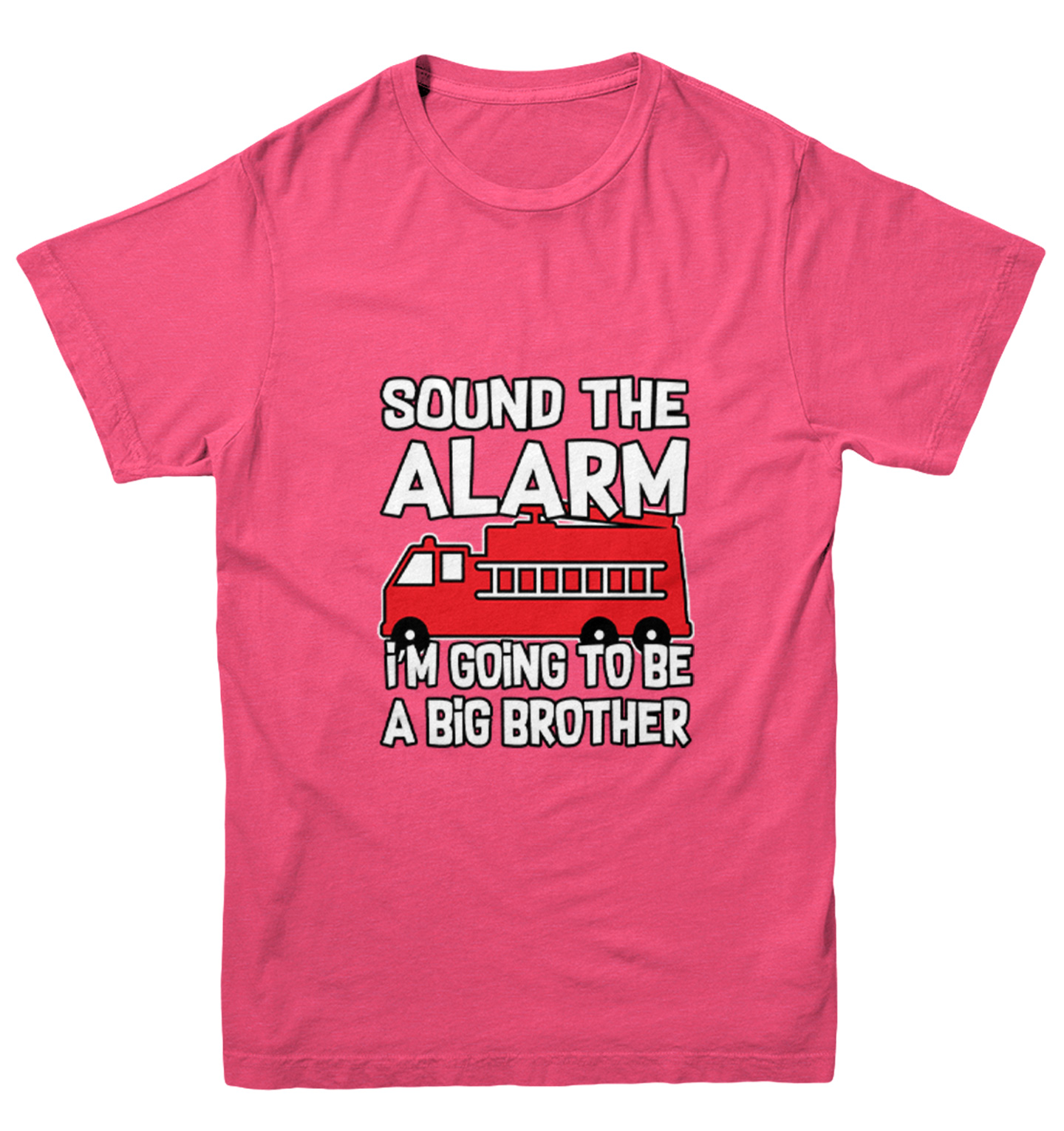 Sound The Alarm - Big Brother Firefighter Firetruck Youth T-Shirt