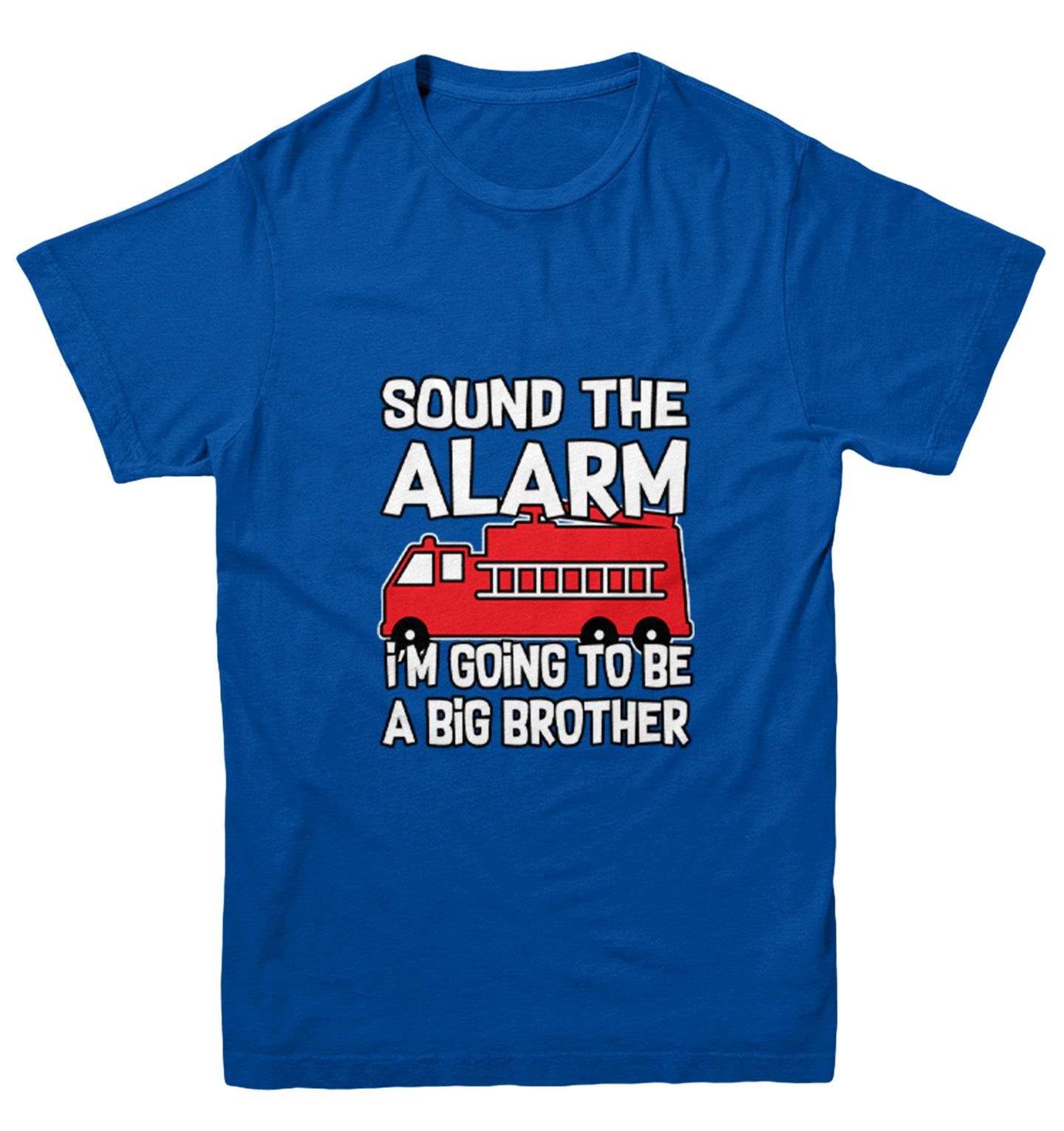 Sound The Alarm - Big Brother Firefighter Firetruck Youth T-Shirt