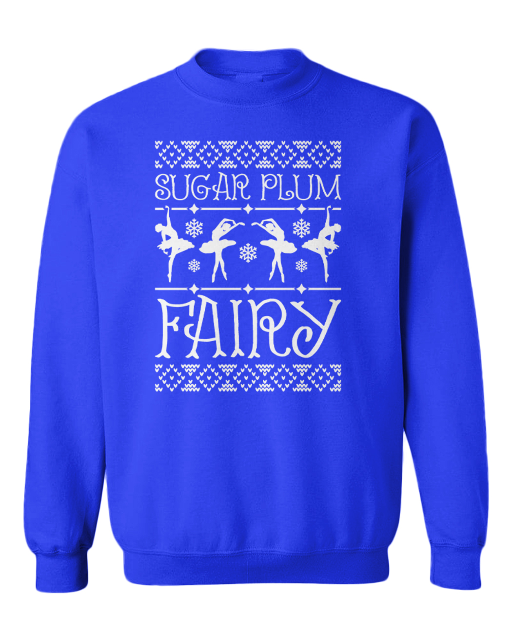 Sugar Plum Fairy - Christmas XMAS Ugly Sweater Ballet Youth Crewneck Sweater - Picture 8 of 8