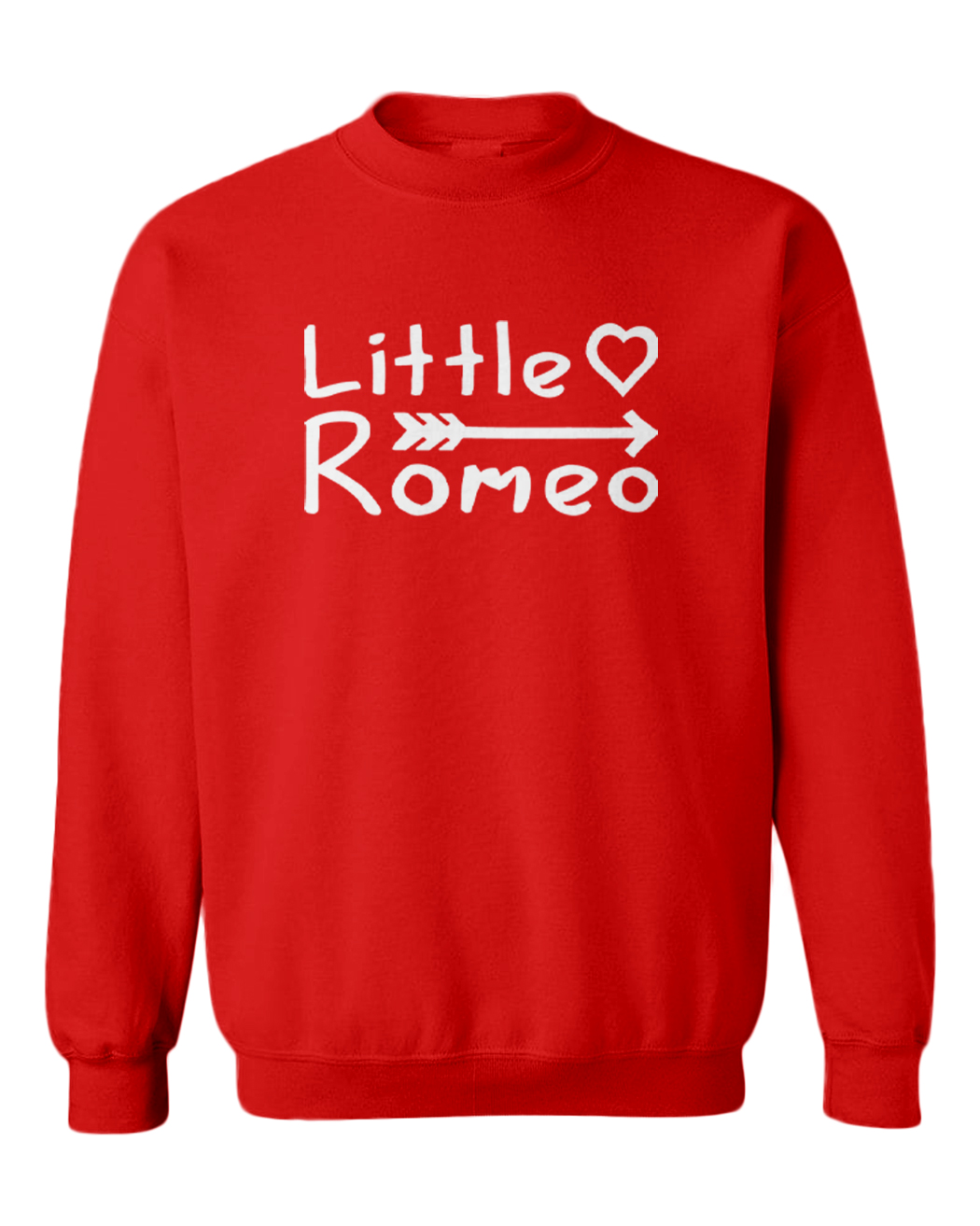 Little Romeo - Valentine's Day Arrow Love Stud Handsome Toddler Crewneck Sweater - Picture 7 of 8