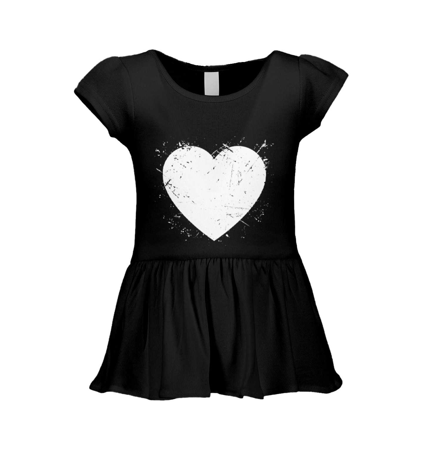 Distressed Heart – Valentine’s Day Love Adorable Cute Infant/Toddler Dress