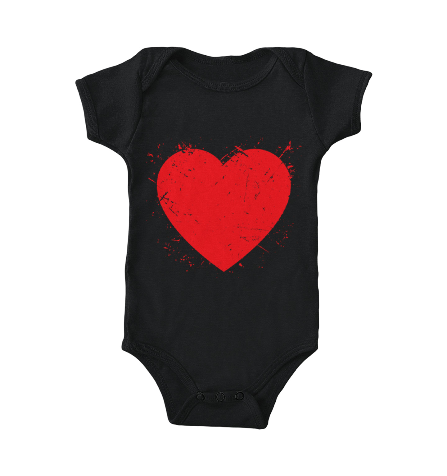 Distressed Heart – Valentine’s Day Love Adorable Cute Bodysuit
