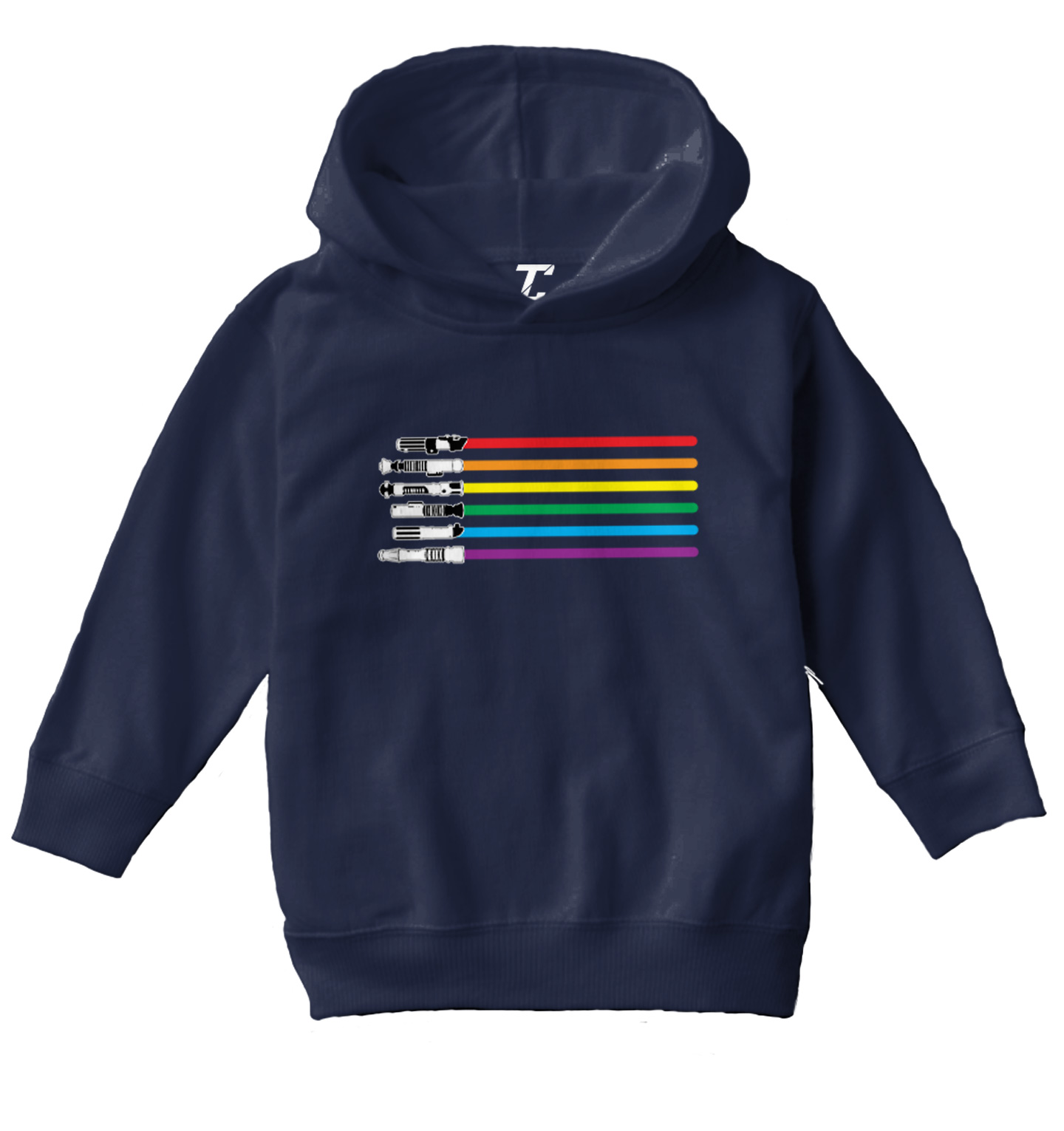 Rainbow Lightsword - Force Sci Fi Parody Movie Buff Toddler/Youth Hoodie - Picture 7 of 12