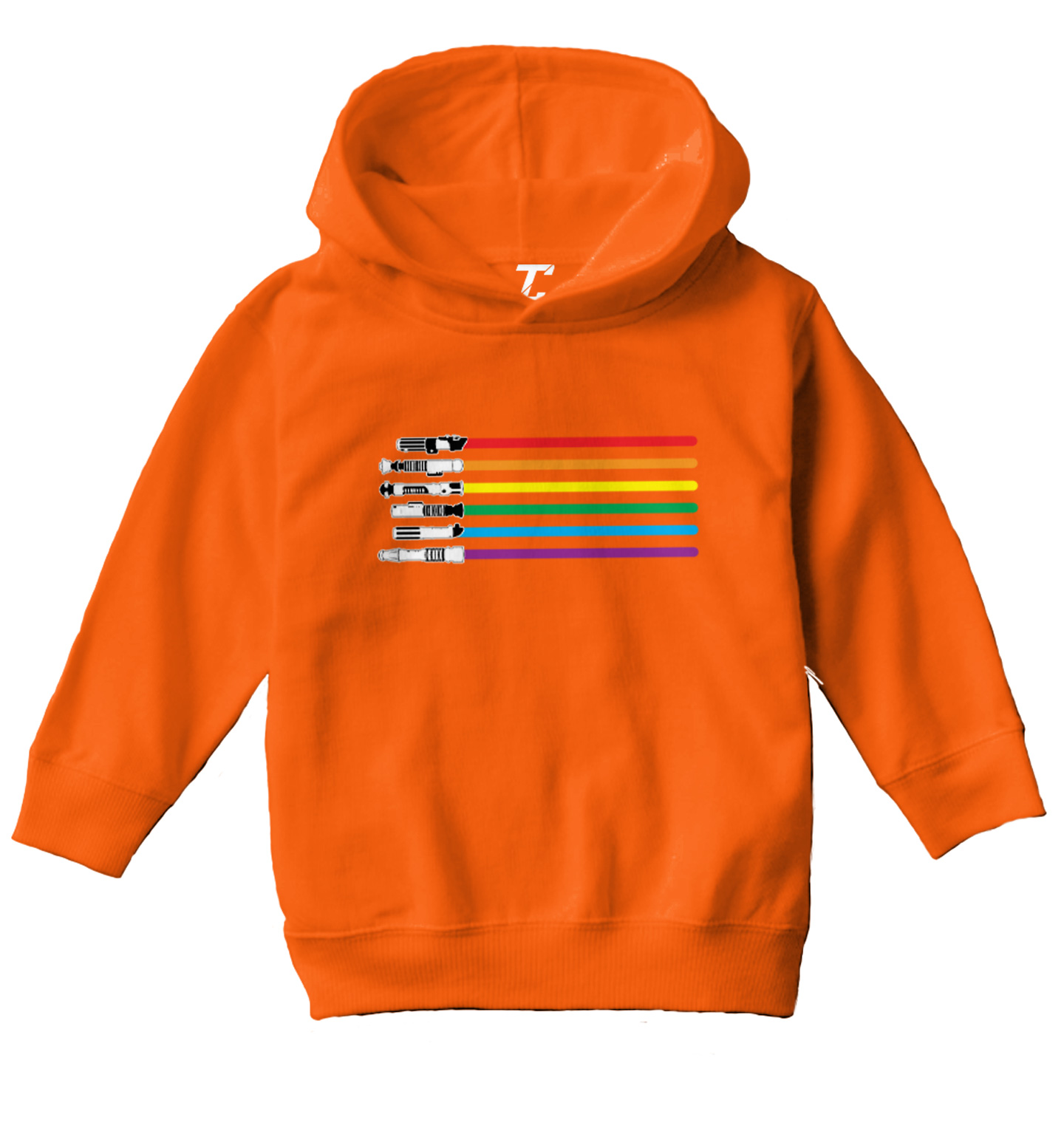 Rainbow Lightsword - Force Sci Fi Parody Movie Buff Toddler/Youth Hoodie - Picture 8 of 12