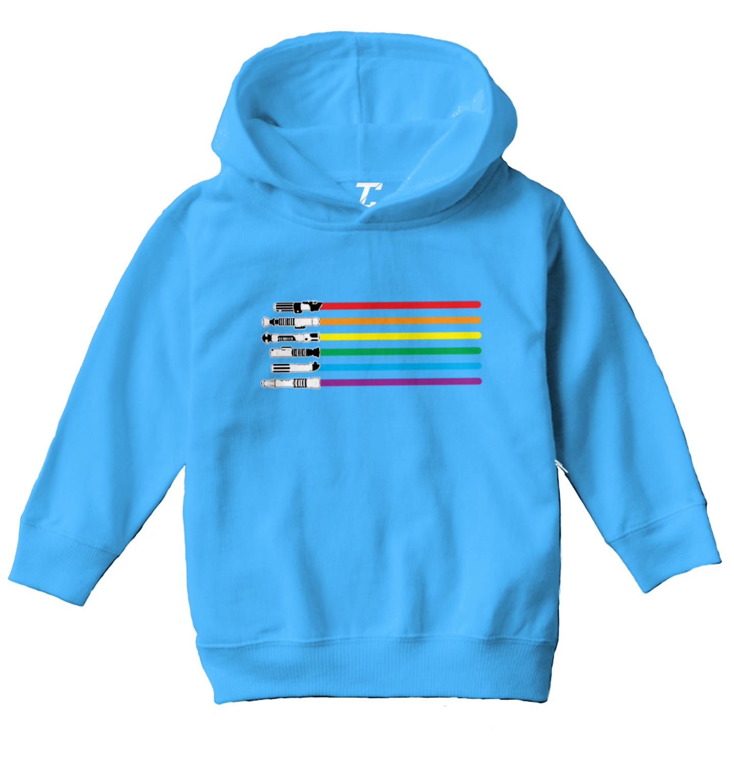 Rainbow Lightsword - Force Sci Fi Parody Movie Buff Toddler/Youth Hoodie - Picture 12 of 12
