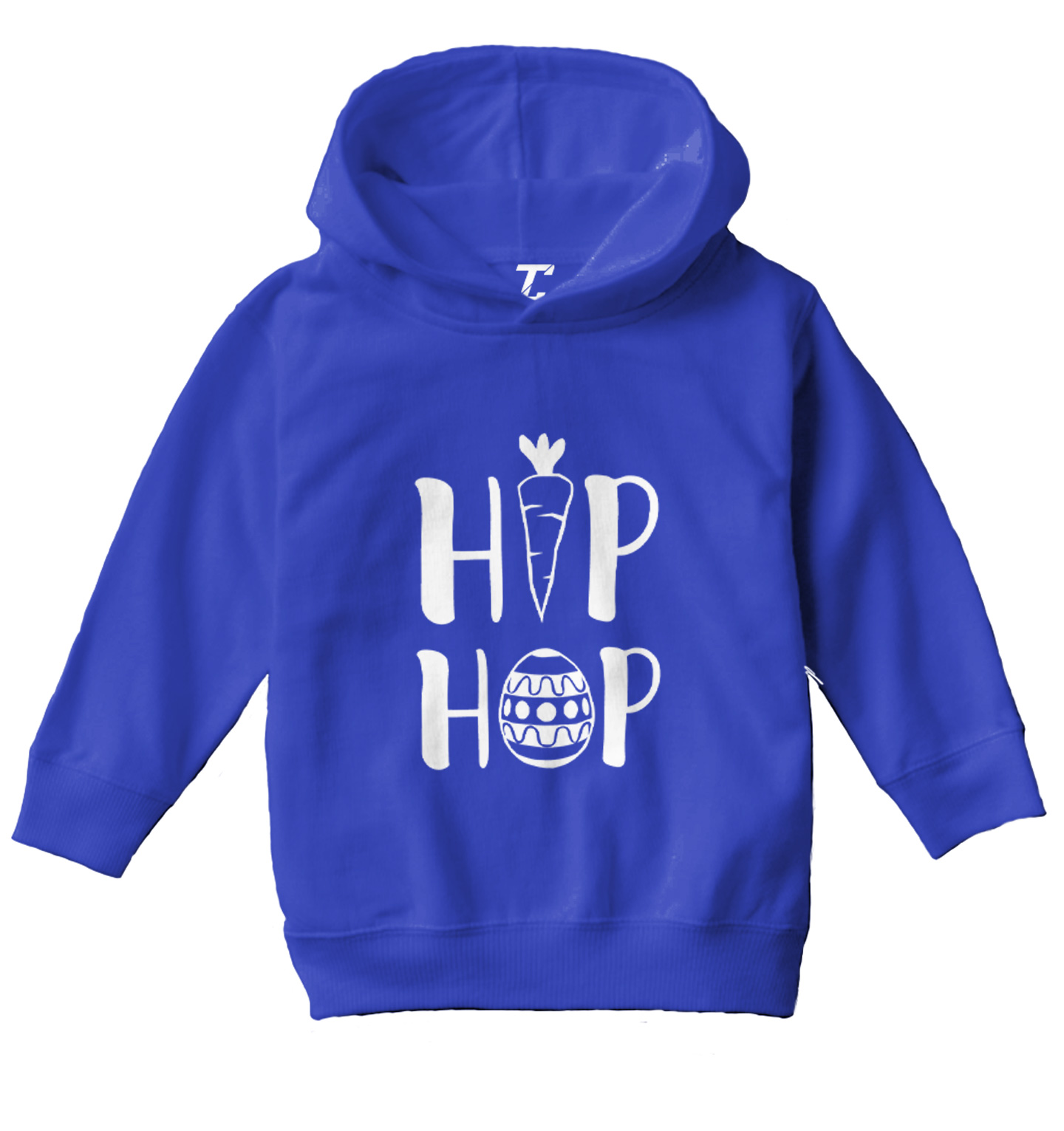Hip Hop - Carrot Easter Egg Bunny Rabbit Holiday Toddler/Youth Hoodie - Picture 11 of 12