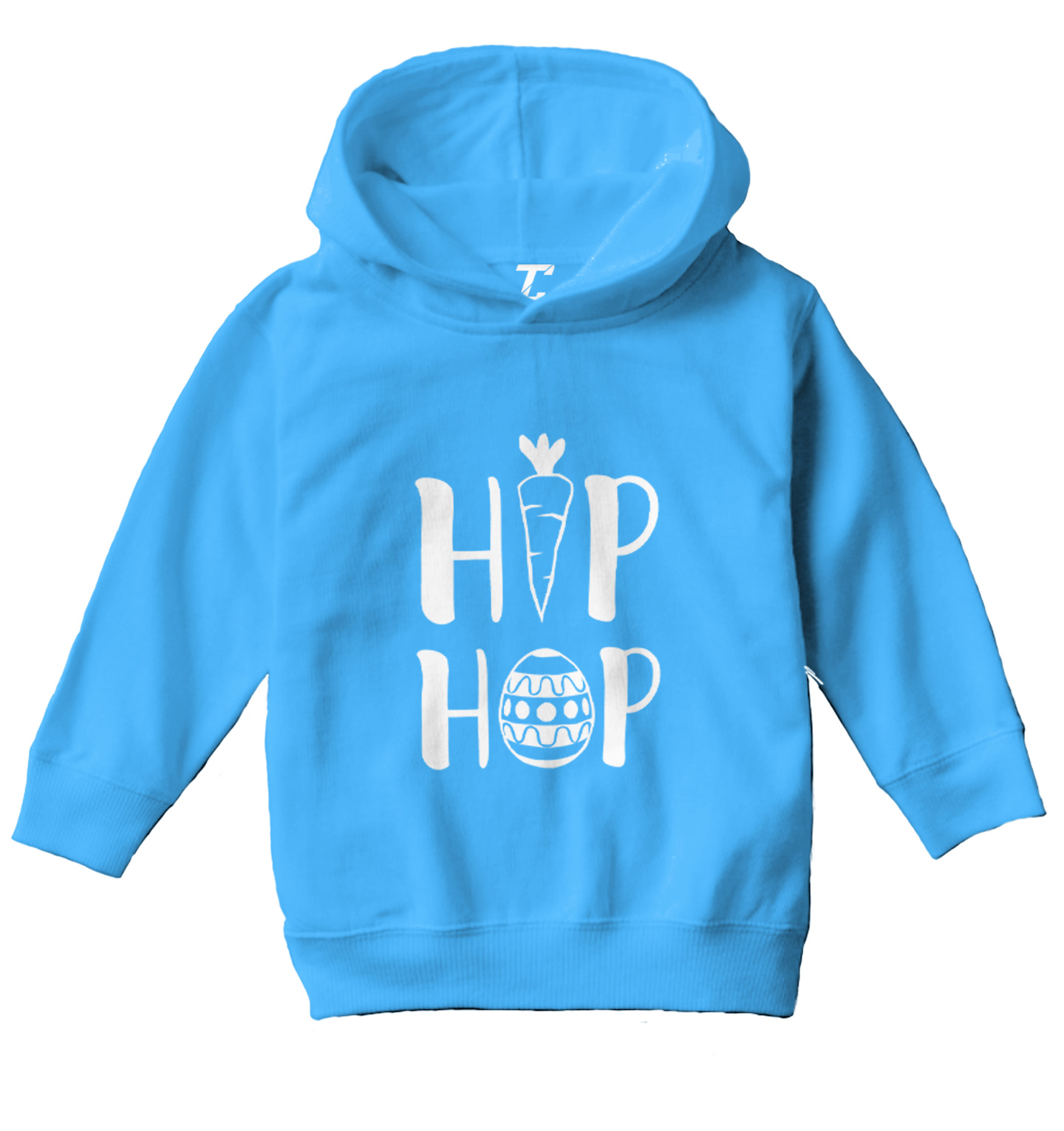 Hip Hop - Carrot Easter Egg Bunny Rabbit Holiday Toddler/Youth Hoodie - Picture 12 of 12