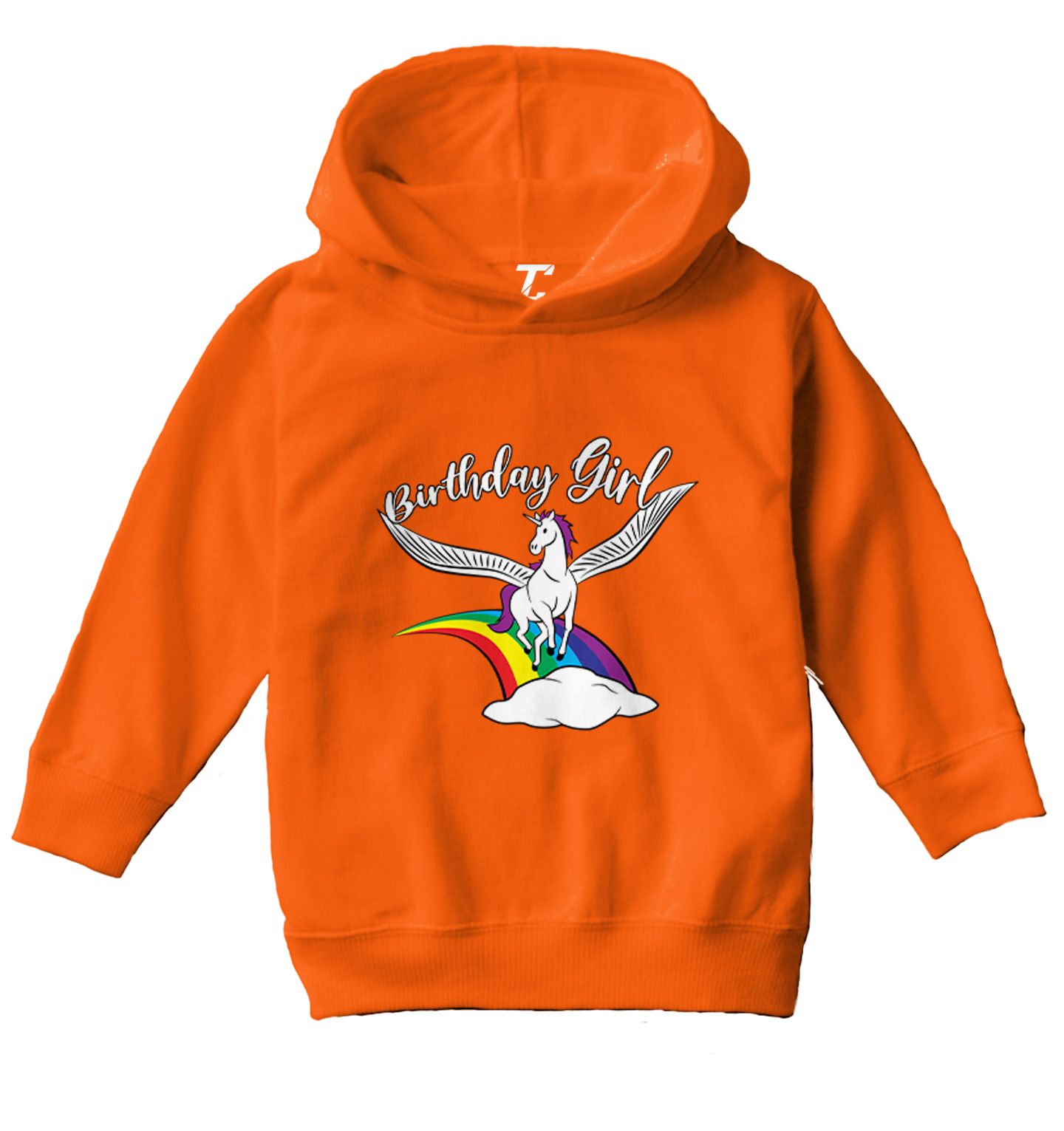 Birthday Girl - Rainbow Magic Unicorn Party Celebrate Toddler/Youth Hoodie - Picture 8 of 12