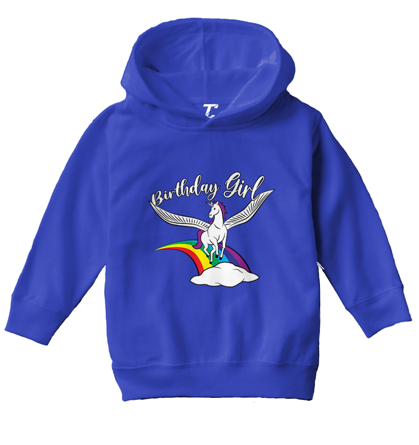 Birthday Girl - Rainbow Magic Unicorn Party Celebrate Toddler/Youth Hoodie - Picture 11 of 12