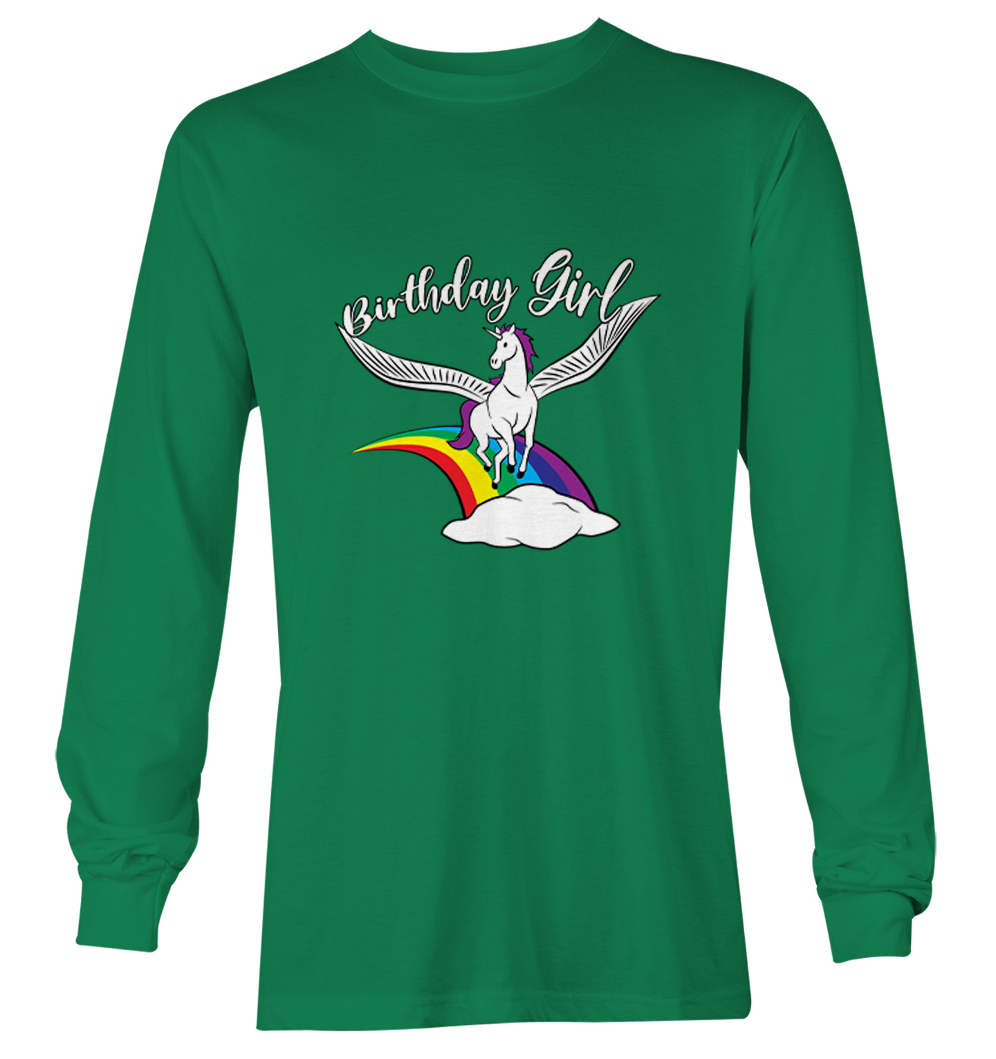 Birthday Girl - Rainbow Magic Unicorn Party Celebrate Youth T-Shirt - Picture 15 of 20
