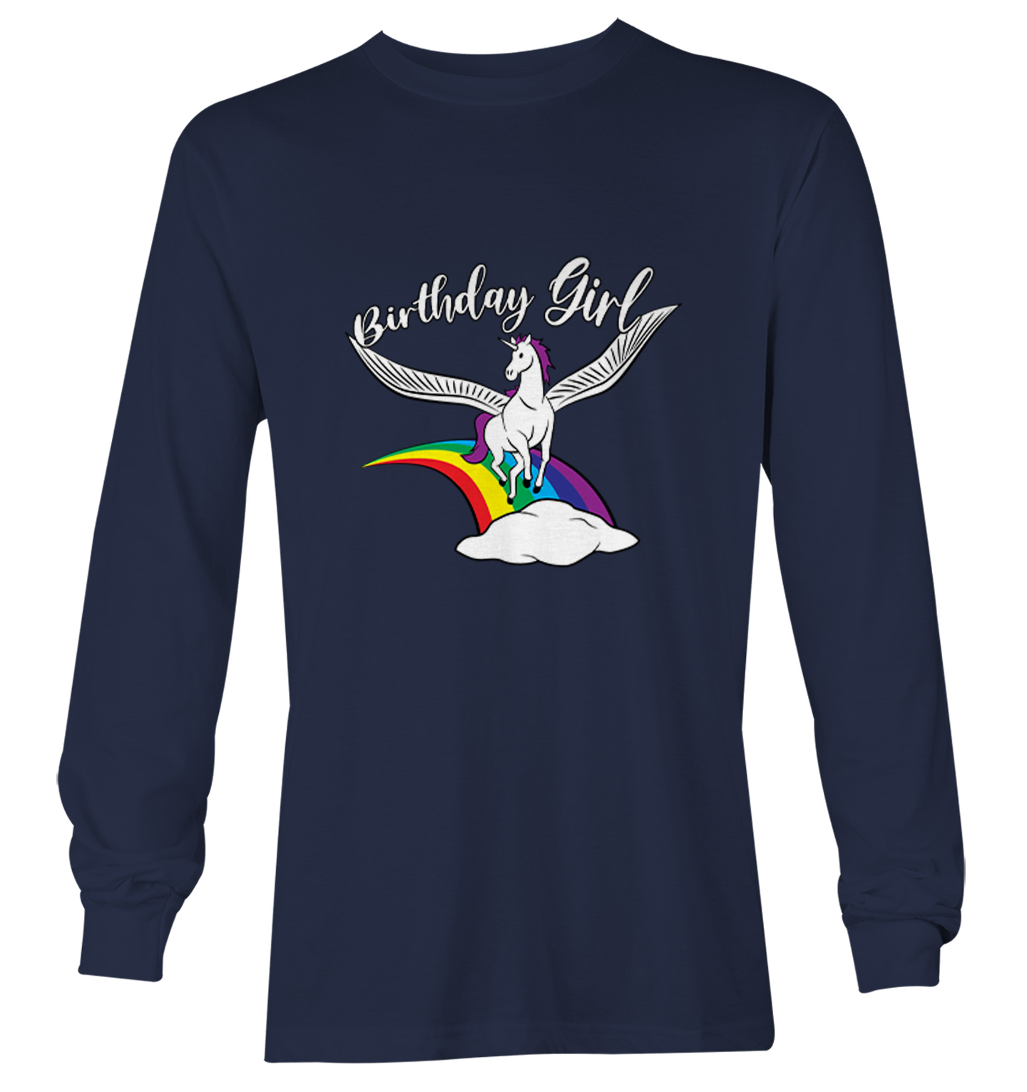 Birthday Girl - Rainbow Magic Unicorn Party Celebrate Youth T-Shirt - Picture 17 of 20