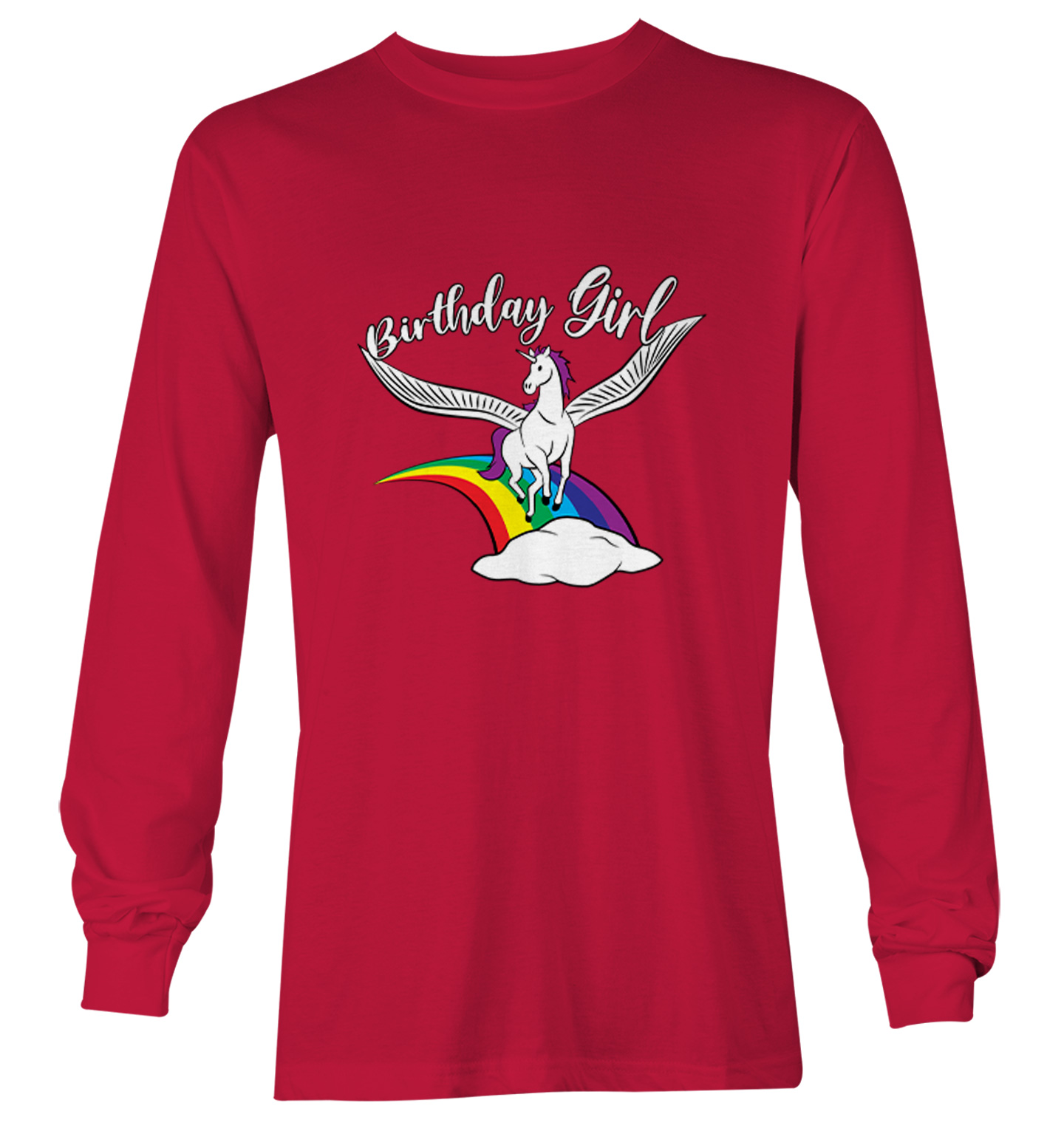 Birthday Girl - Rainbow Magic Unicorn Party Celebrate Youth T-Shirt - Picture 19 of 20