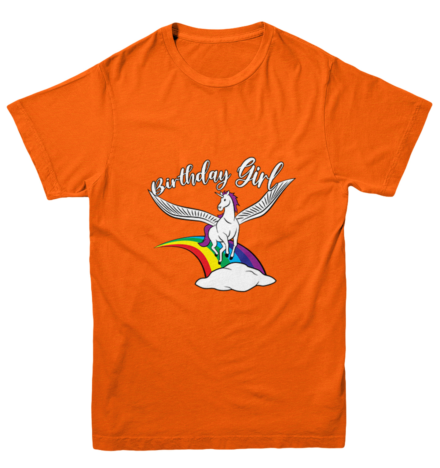 Birthday Girl - Rainbow Magic Unicorn Party Celebrate Youth T-Shirt - Picture 8 of 20