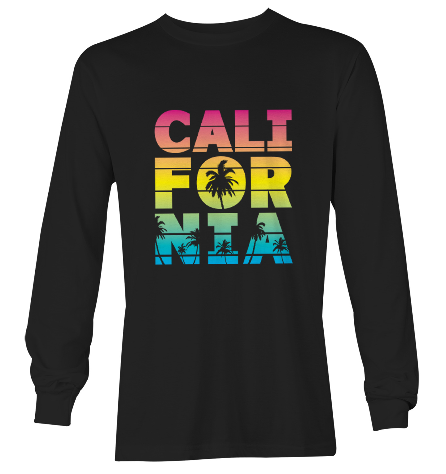 California - Neon Palm Tree Cali Summer Ocean Beach Youth T-Shirt - Picture 13 of 20