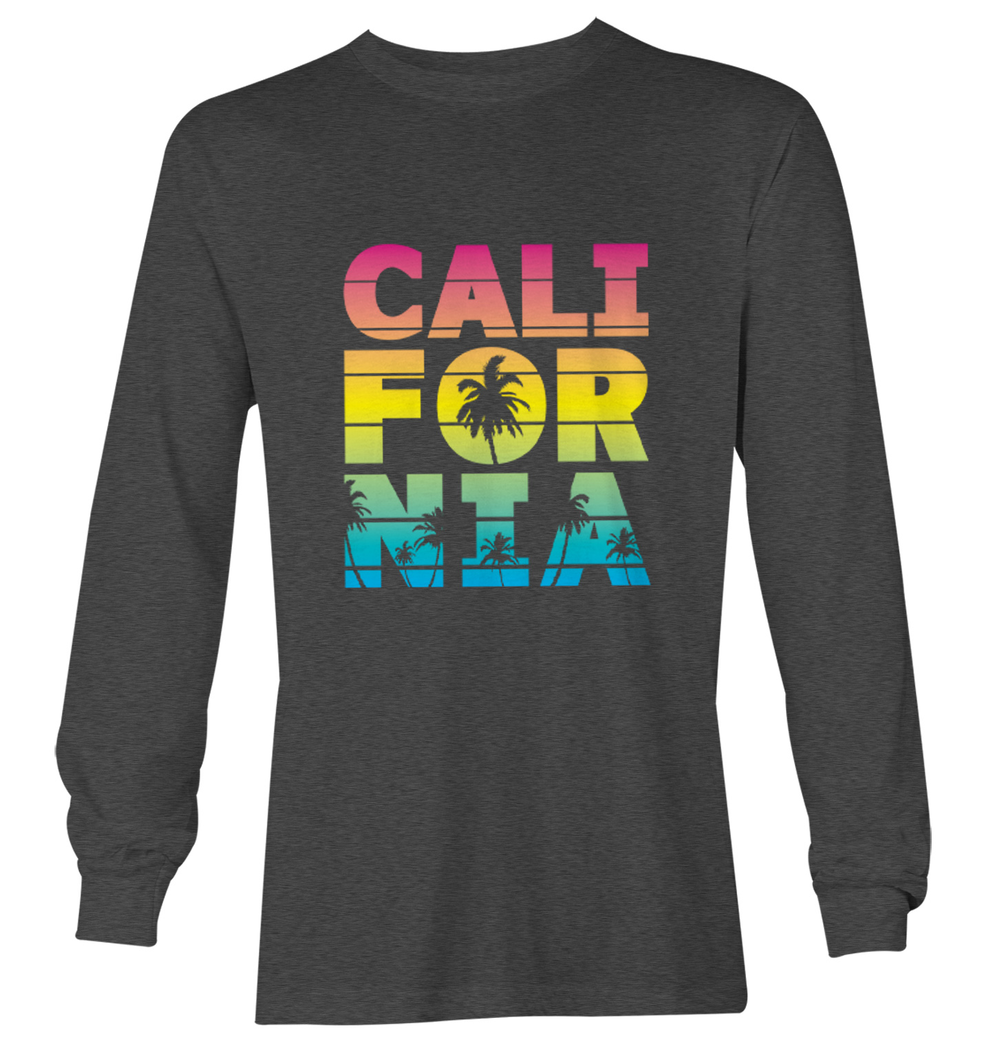 California - Neon Palm Tree Cali Summer Ocean Beach Youth T-Shirt - Picture 14 of 20