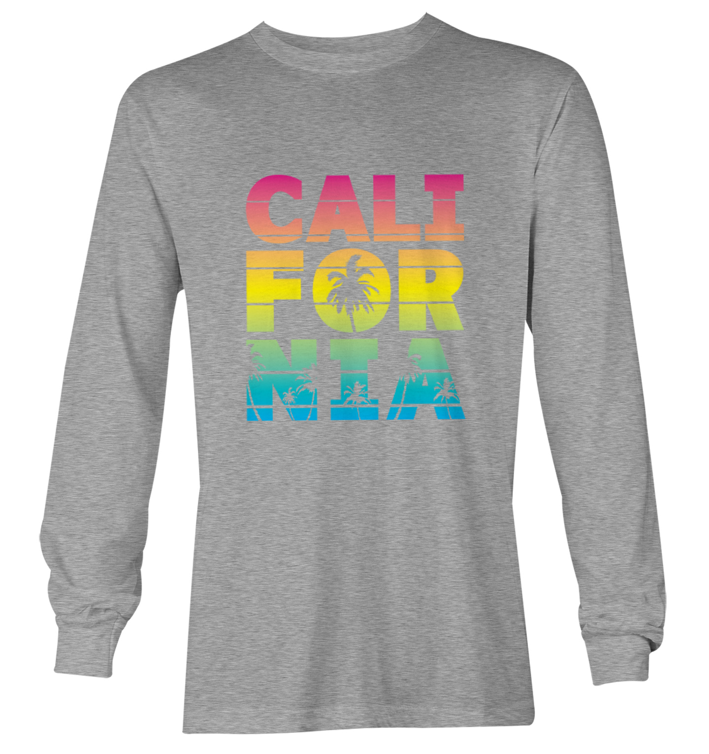 California - Neon Palm Tree Cali Summer Ocean Beach Youth T-Shirt - Picture 16 of 20