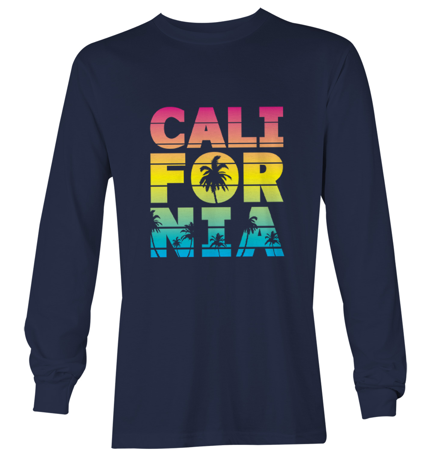 California - Neon Palm Tree Cali Summer Ocean Beach Youth T-Shirt - Picture 17 of 20