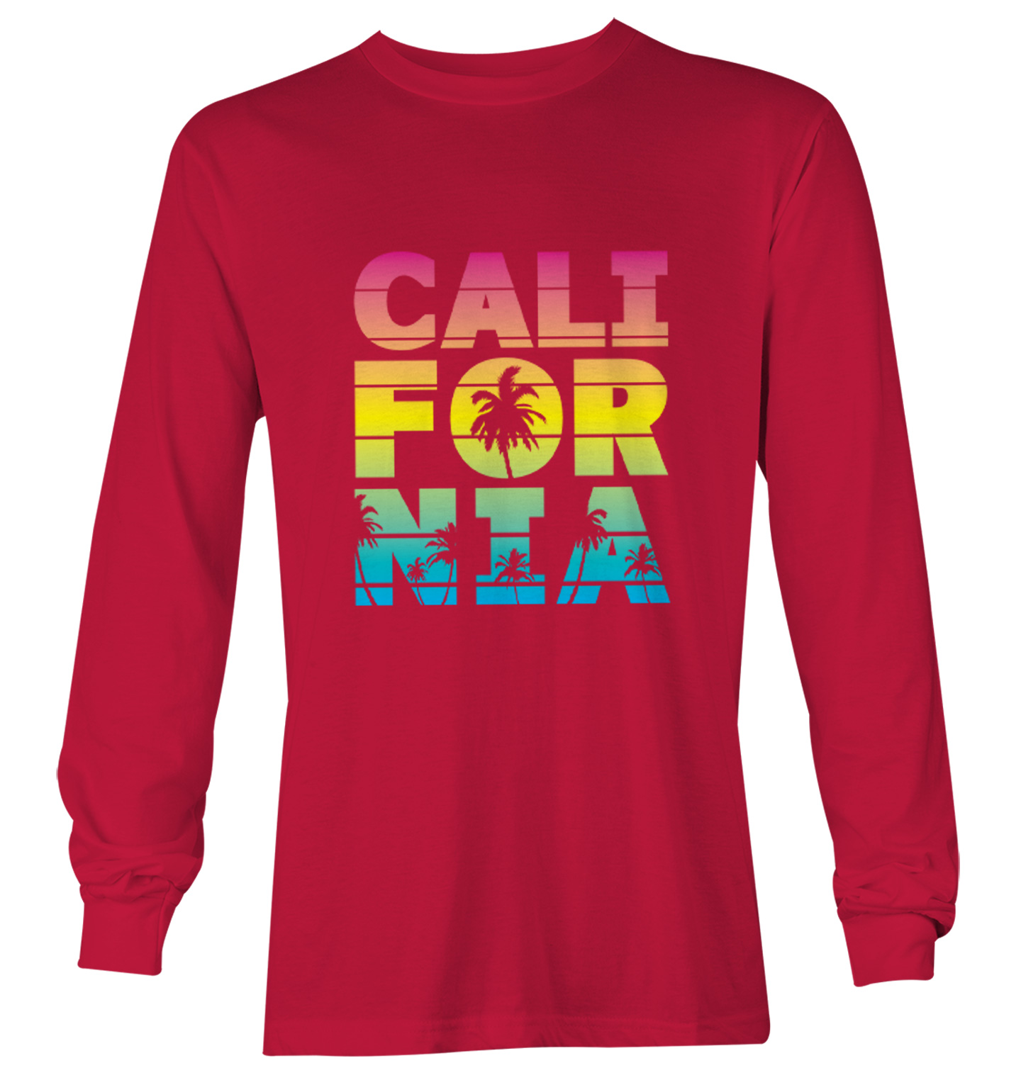 California - Neon Palm Tree Cali Summer Ocean Beach Youth T-Shirt - Picture 19 of 20