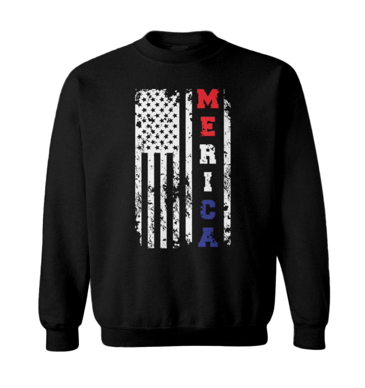 Merica USA Flag - United States 4th Of July America Toddler Crewneck Sweater - Picture 2 of 8