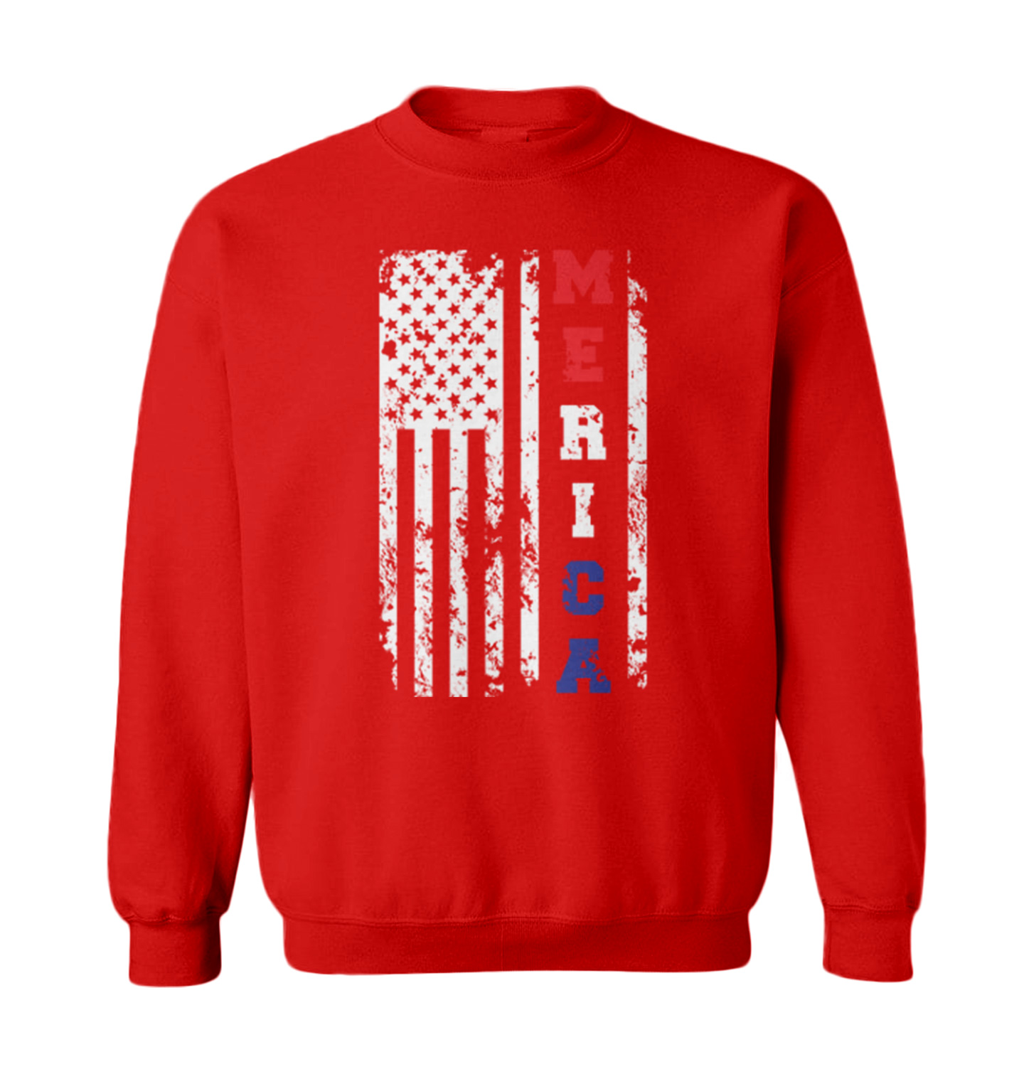 Merica USA Flag - United States 4th Of July America Toddler Crewneck Sweater - Picture 7 of 8
