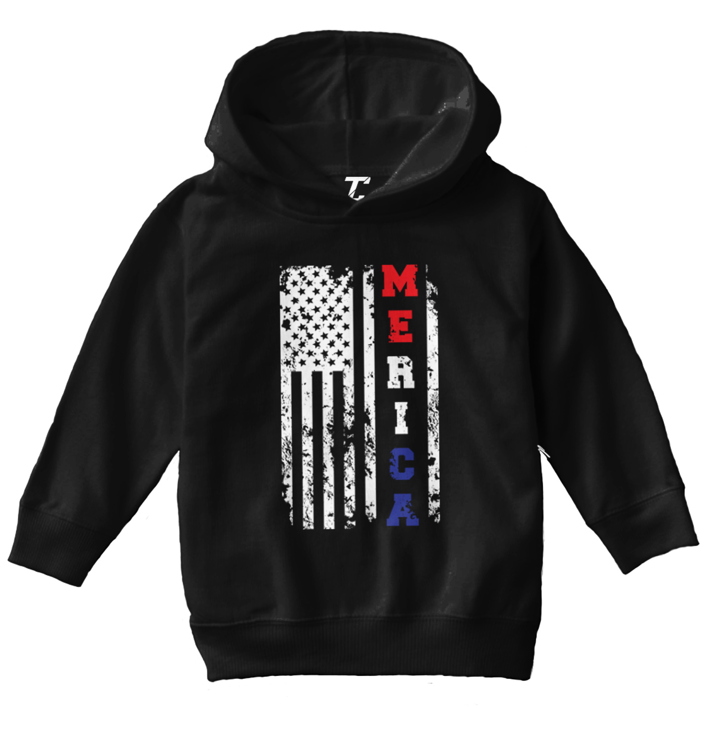 Merica USA Flag - United States 4th Of July America Toddler/Youth Hoodie - Picture 2 of 12
