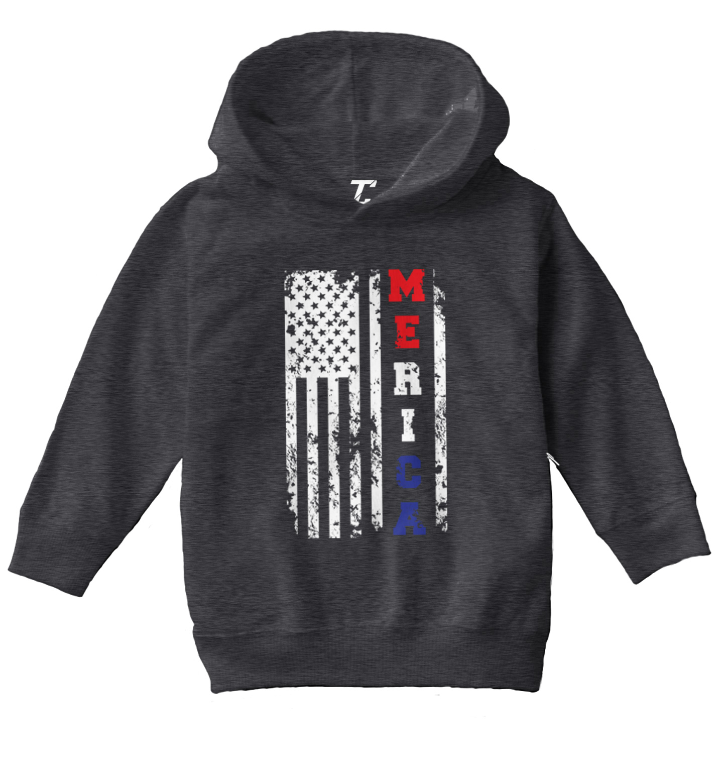 Merica USA Flag - United States 4th Of July America Toddler/Youth Hoodie - Picture 3 of 12